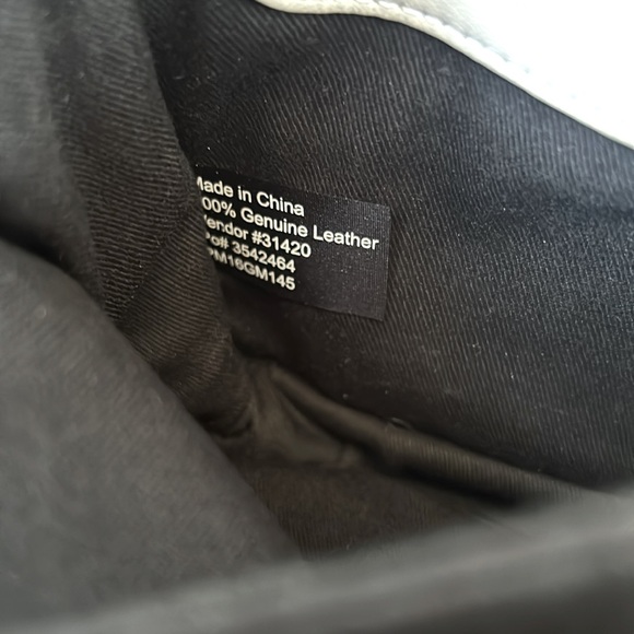 MARCIANO color block suede cream and black leather bag very clean condition. - Picture 10 of 10